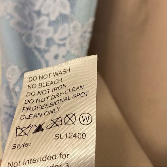 Weissman Light Blue Lace Dance Costume - Picture 8 of 12